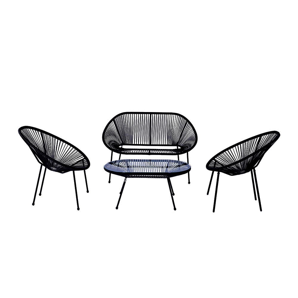 WYHS-T218 Acapulco модный набор мебели для патио из 3 предметов, стул-яйцо, набор из четырех стульев