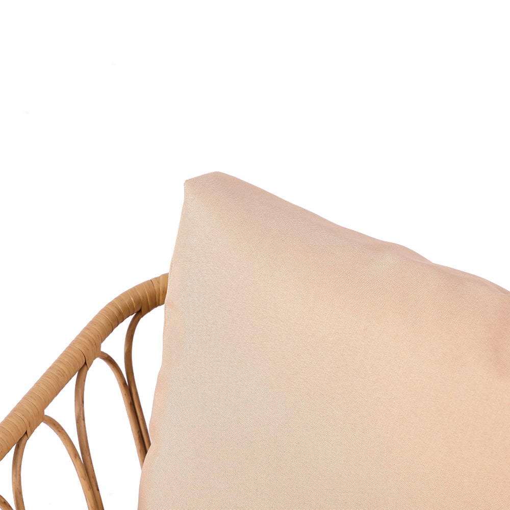 WYHS-T249 Набор мебели для патио из ротанга, состоящий из 3 предметов, простой плетеный стул для патио с журнальным столиком и водонепроницаемой подушкой