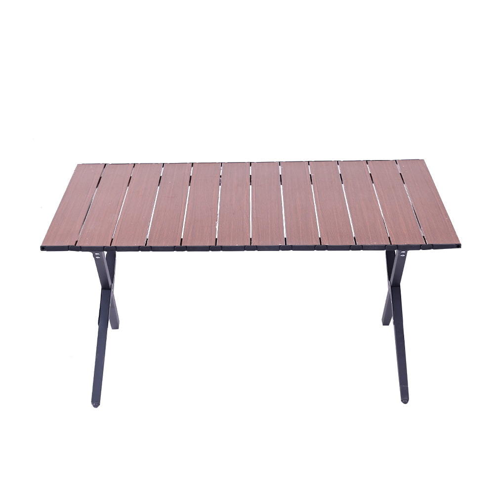 Открытый складной столик для кемпинга алюминиевый портативный регулируемый деревянный стол для пикника кемпинга