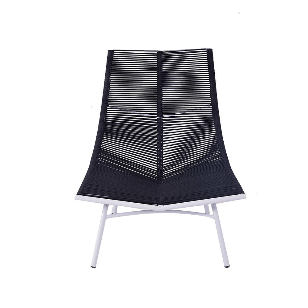 Уличный тканый ротанг для отдыха в скандинавском стиле с высокой спинкой, один стул, подставка для ног, комбинированные наборы