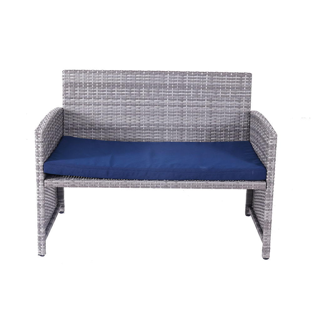 WYHS-T250 4 дивана из ротанга с журнальным столиком и водонепроницаемыми подушками
