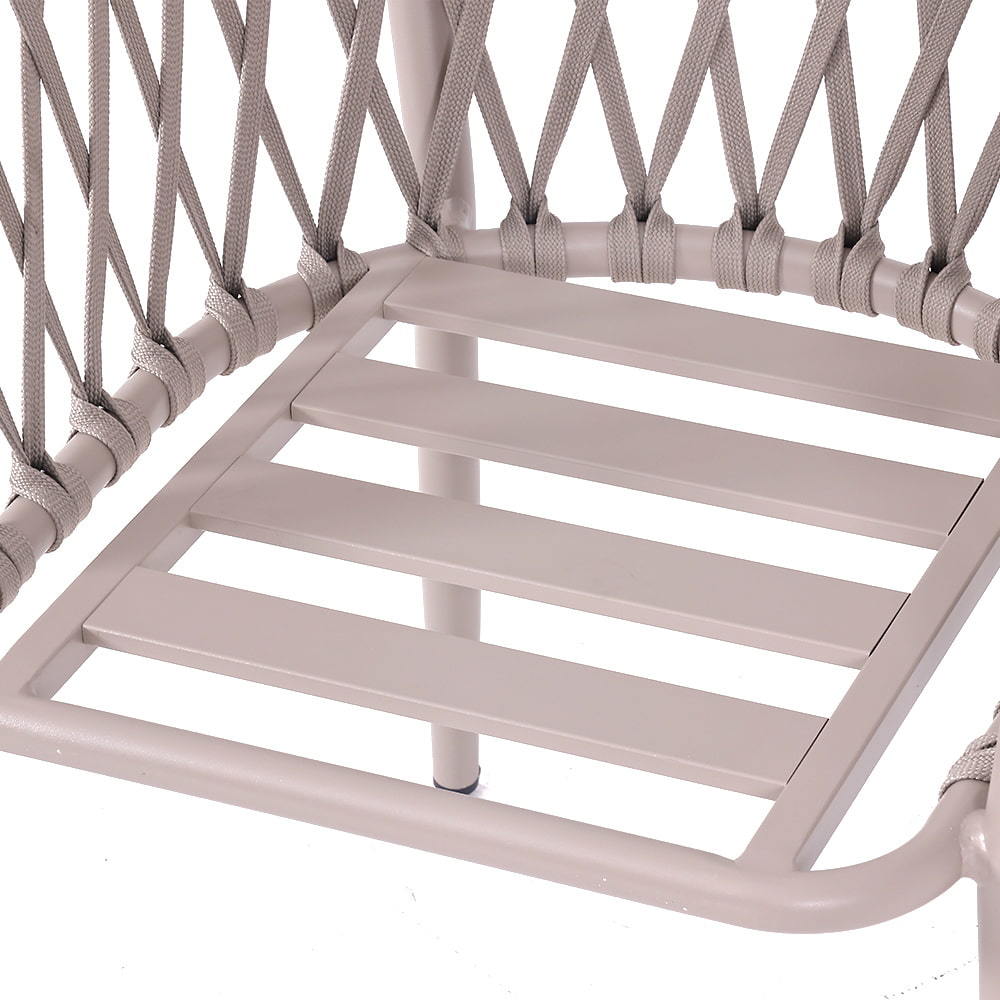 Скандинавские водонепроницаемые сетчатые тканые стулья для отдыха на открытом воздухе