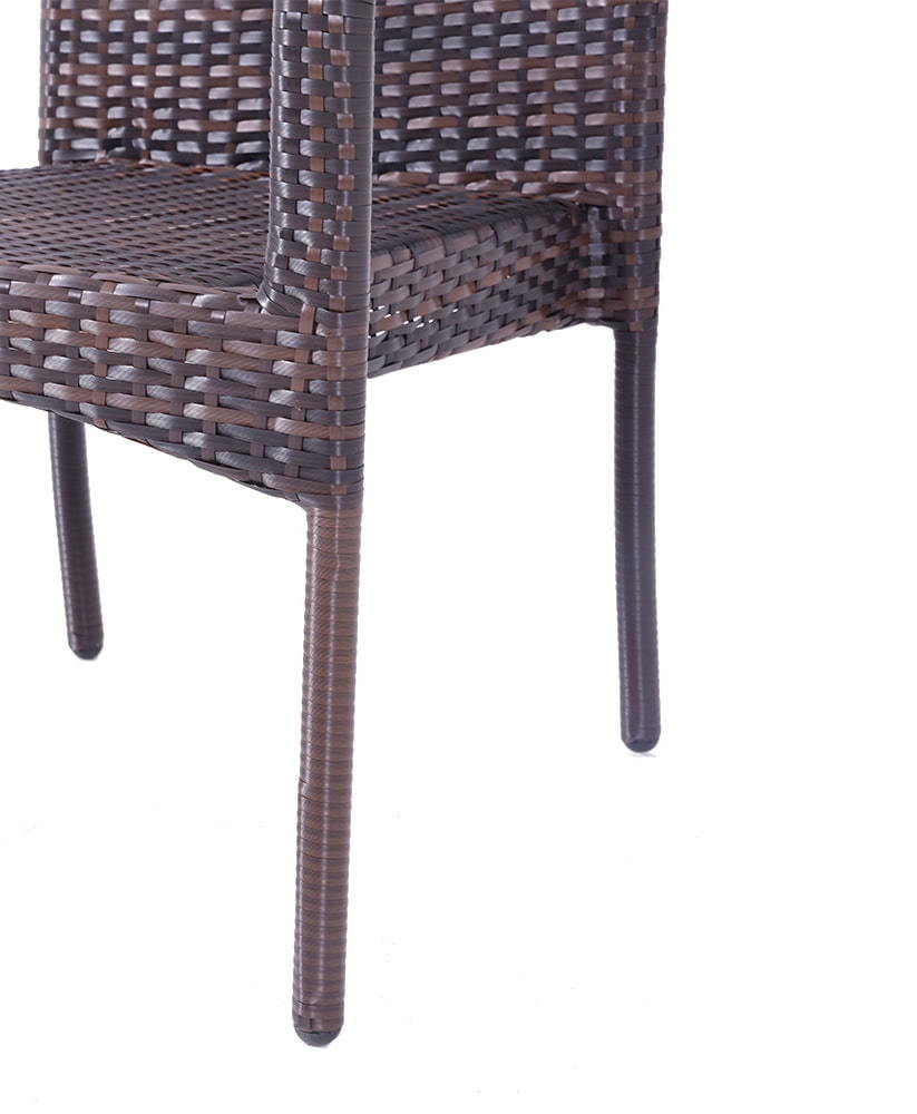 Тростниковый подлокотник, одинарная спинка, домашний стул из ротанга PE