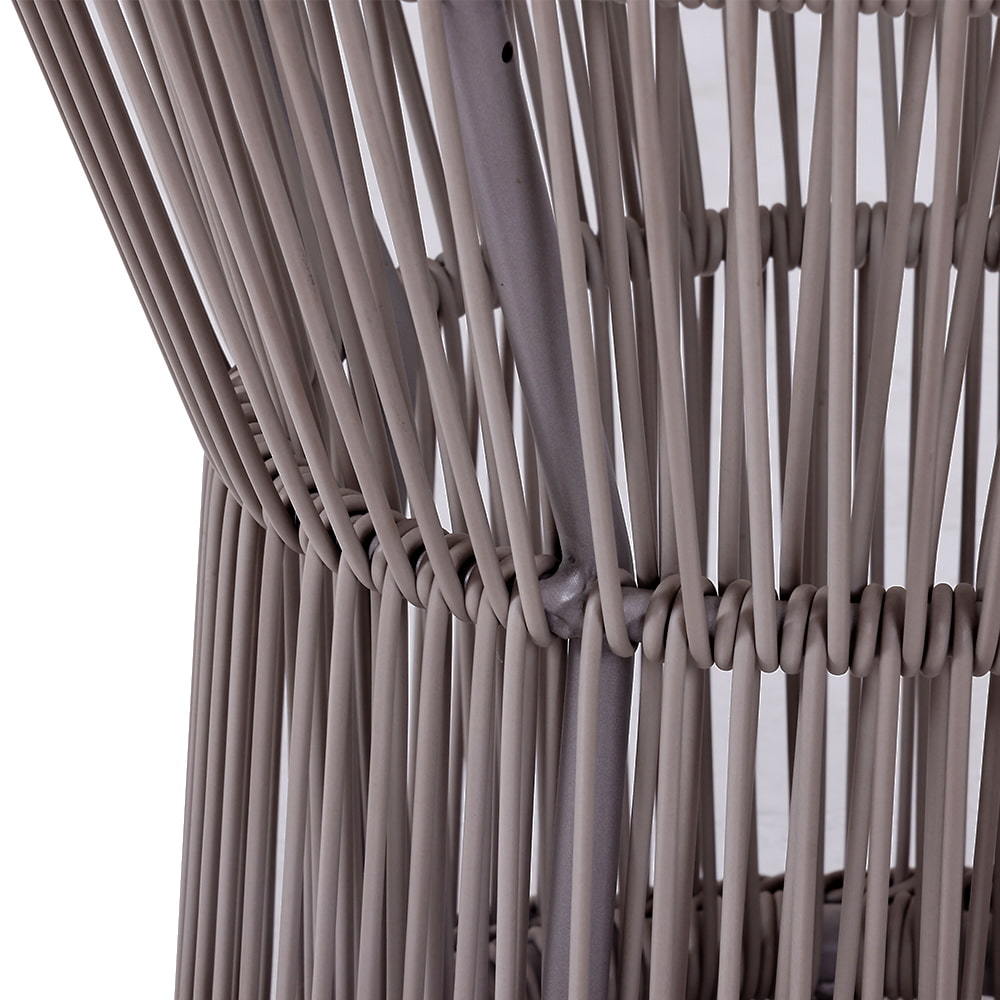 Дизайн кисточки, садовый журнальный столик на открытом воздухе, плетеный набор мебели для патио