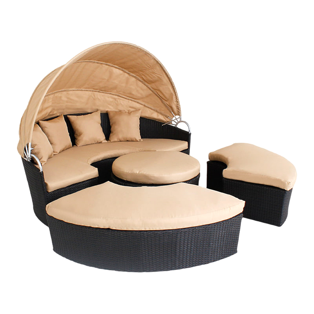 WYHS-T162 Наружная плетеная мебель из ротанга, шезлонг, кресло, полиэтиленовый плетеный ротанг, сад, патио, диван