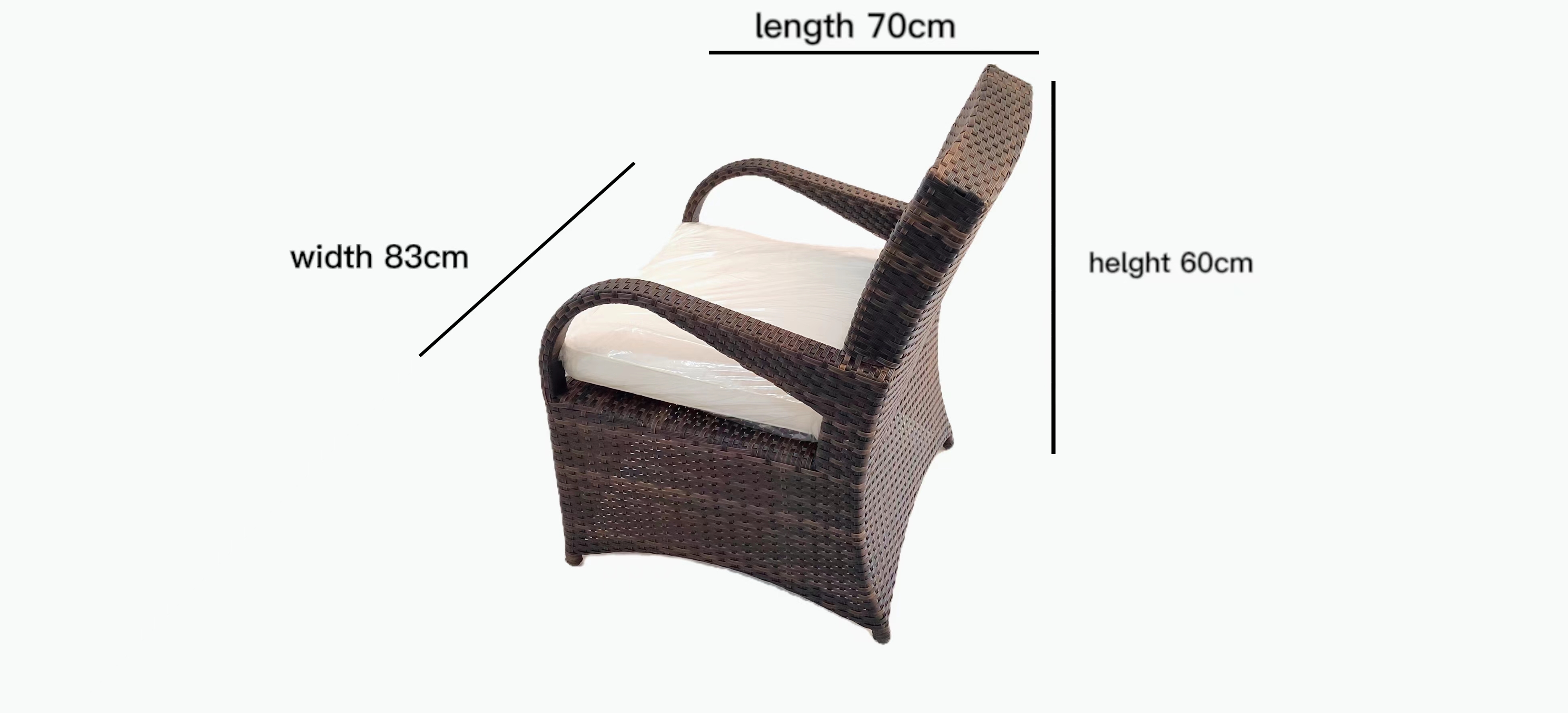 Обеденный диван из ротанга, 7 предметов, стулья со столом для костра