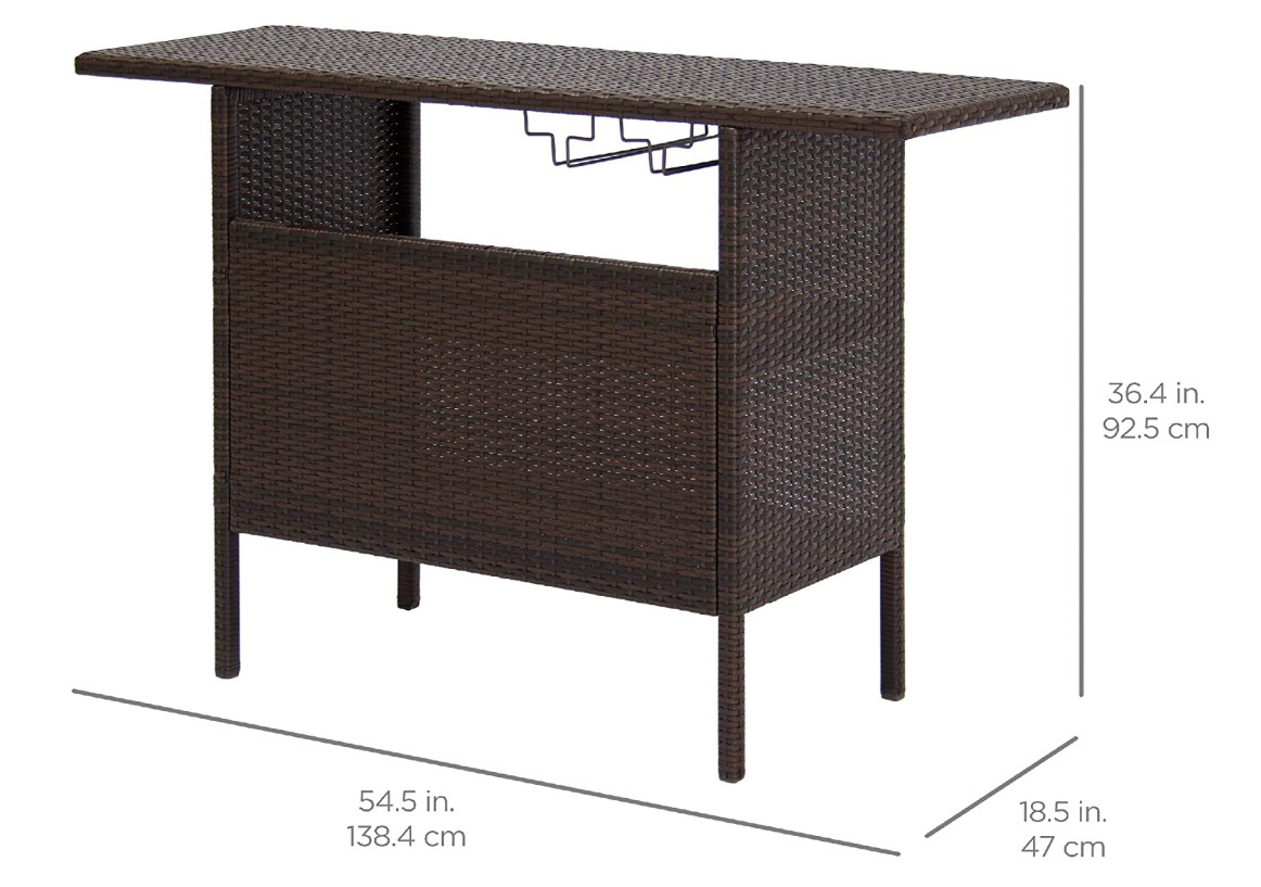 Ротанговый столик для отдыха на открытом воздухе, патио, балкон, садовый столик из ротанга, журнальный столик