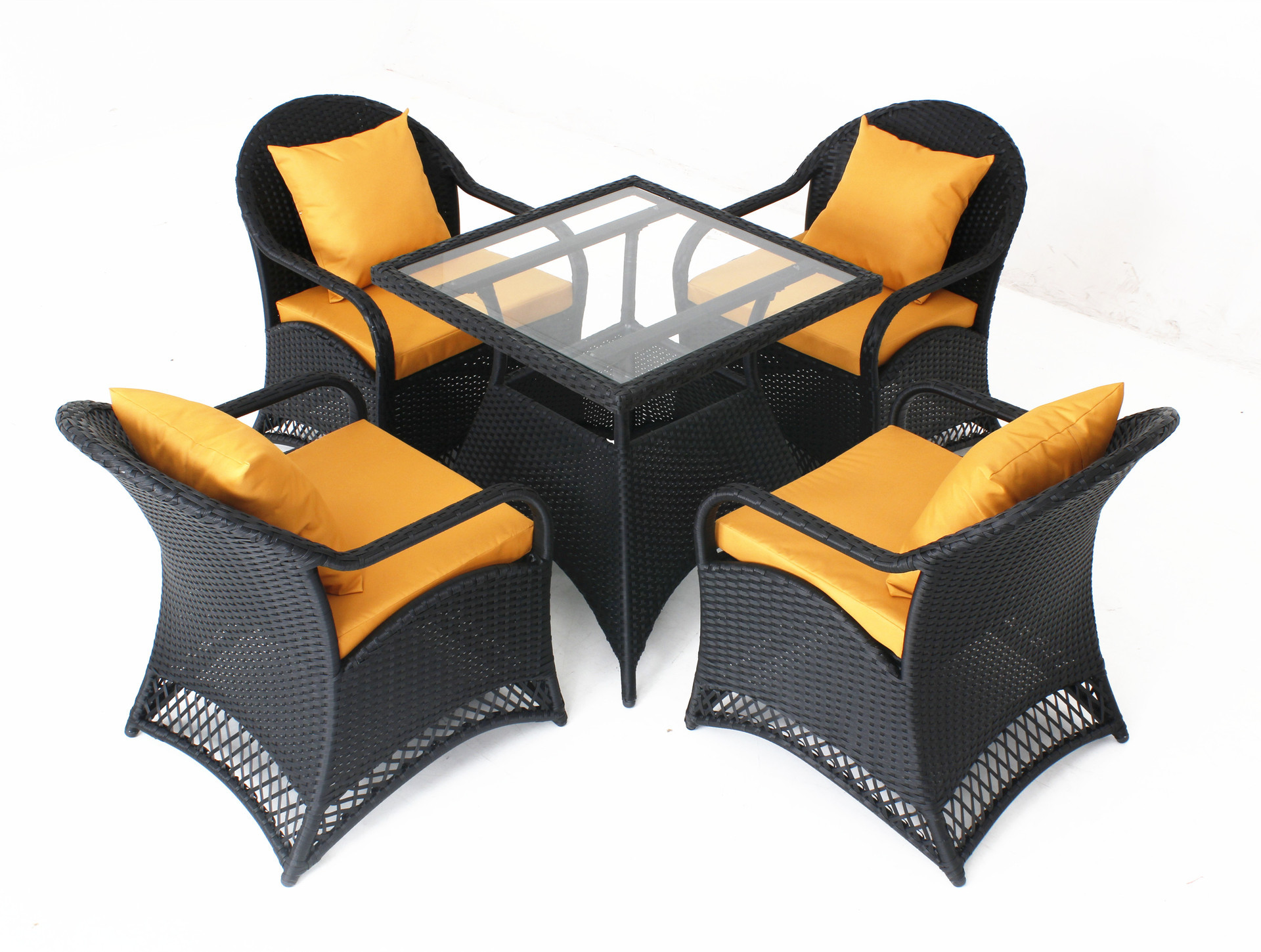Небольшой журнальный столик на балконе, комбинированный чайный столик и стулья, стулья со спинкой из ротанга, патио, современный минималистский стулья из ротанга для отдыха, обеденный стол
