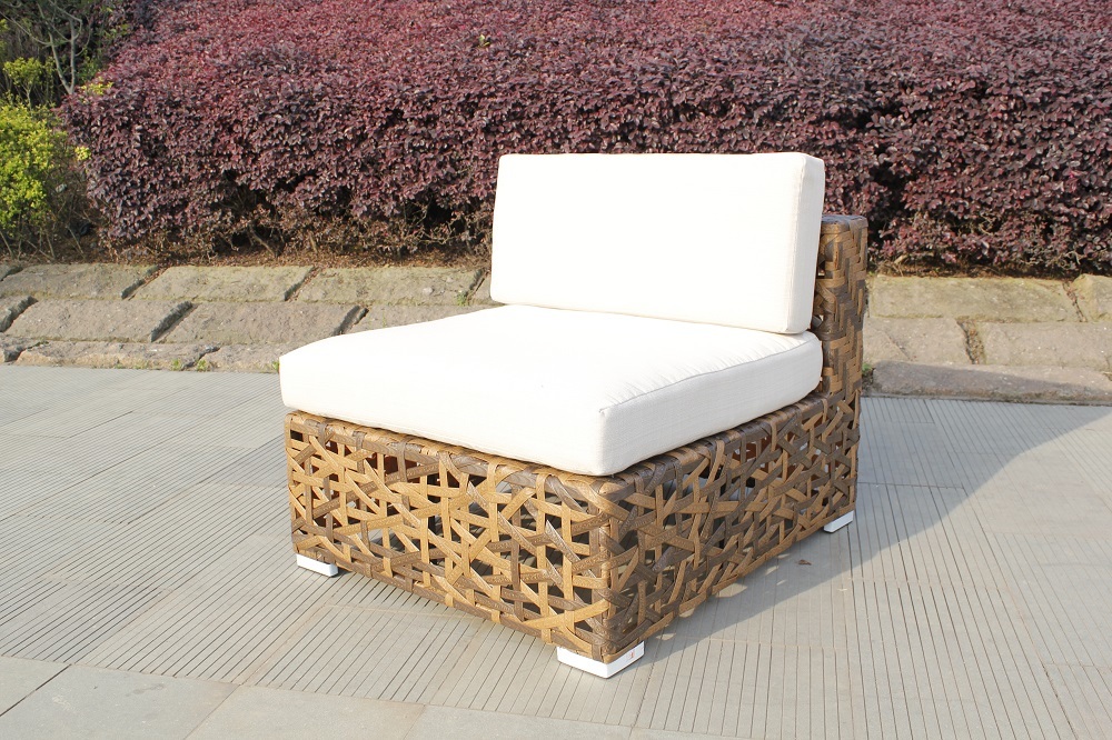 Уличный диван из ротанга, 5 предметов, бежевая мебель из ротанга PE с чайным столиком